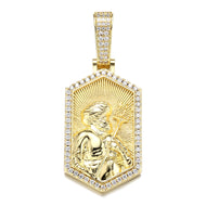 14K Gold Plated Poseidon Barbaros Pendant