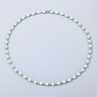5mm Green Beads Pearl Chain