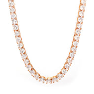 5mm Rose Gold Plated Tennis Chain