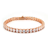 5mm Rose Gold Plated Tennis Bracelet