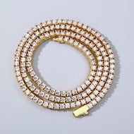3mm 14K Gold Plated Tennis Chain