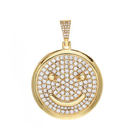14K Gold Plated Double Face Pendant