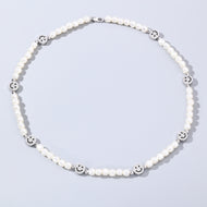 Iced Pearl Smile Chain