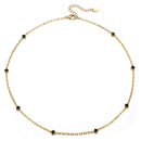 5mm 14K Gold Plated Motif Necklace