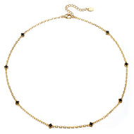 5mm 14K Gold Plated Motif Necklace