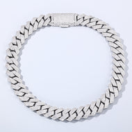20mm White Gold Plated Cuban Chain
