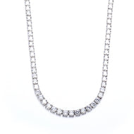 5mm White Gold Plated Tennis Chain