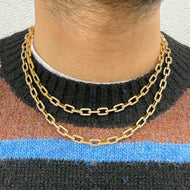 14K 6mm Iced Link Chain