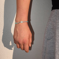 5.5mm Stainless Steel Paraiba Cuban Bracelet