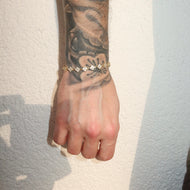 5mm 14K Gold Plated Micro Clover Tennis Bracelet