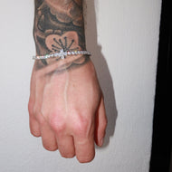 3mm Baguette Cross Tennis Bracelet