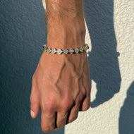 7mm Micro Clover Tennis Bracelet