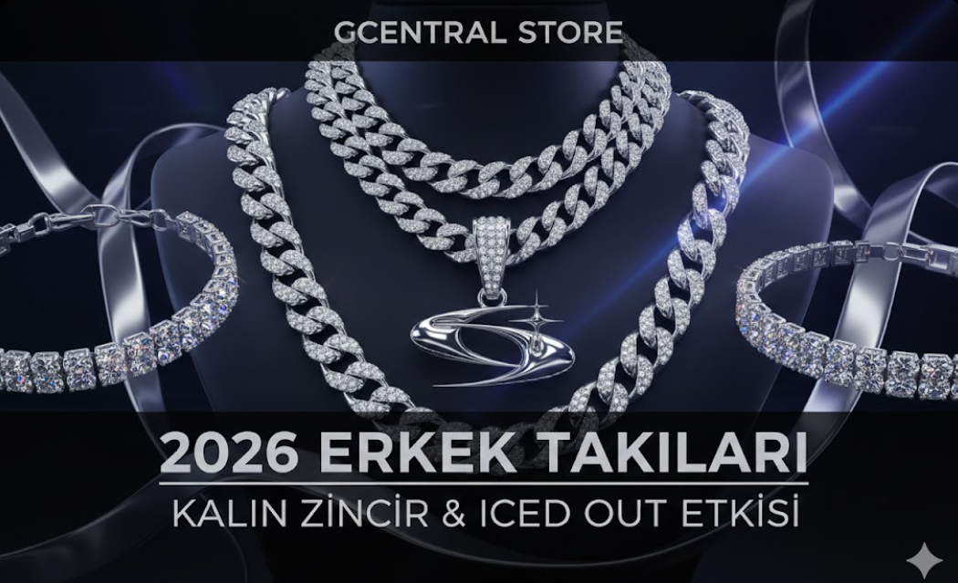 2026’da Erkek Takıları: Kalın Zincir ve Iced Out Etkisi