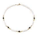 7mm Black Beads Pearl Chain