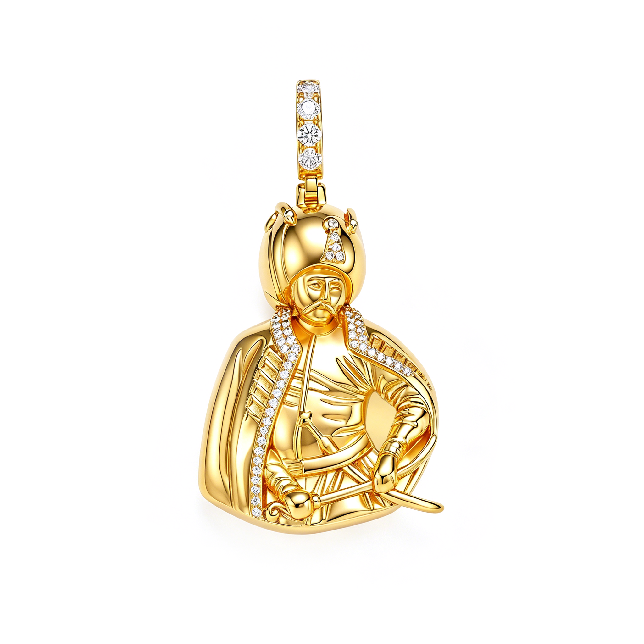 14K Gold Plated ''Yavuz Sultan Selim'' Pendant