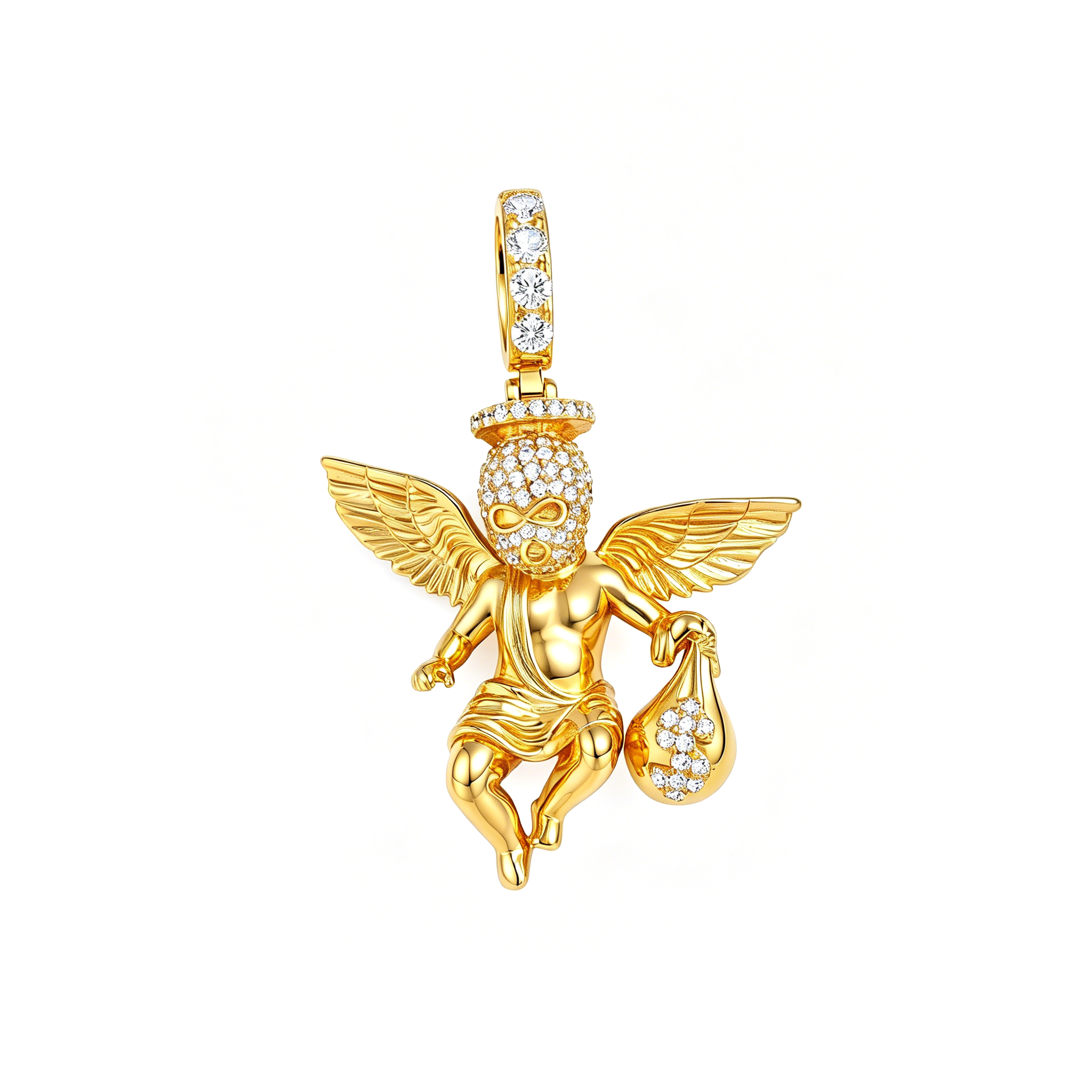 14K Gold Plated Money Angels
