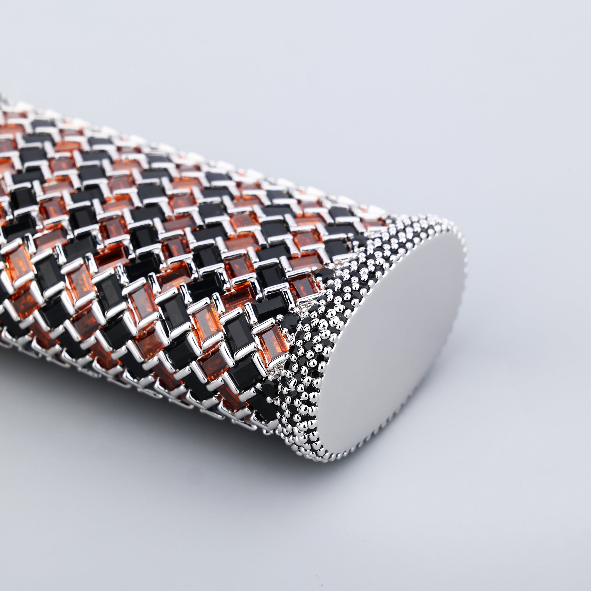 Iced Out Baguette Lighter Case Black - Red