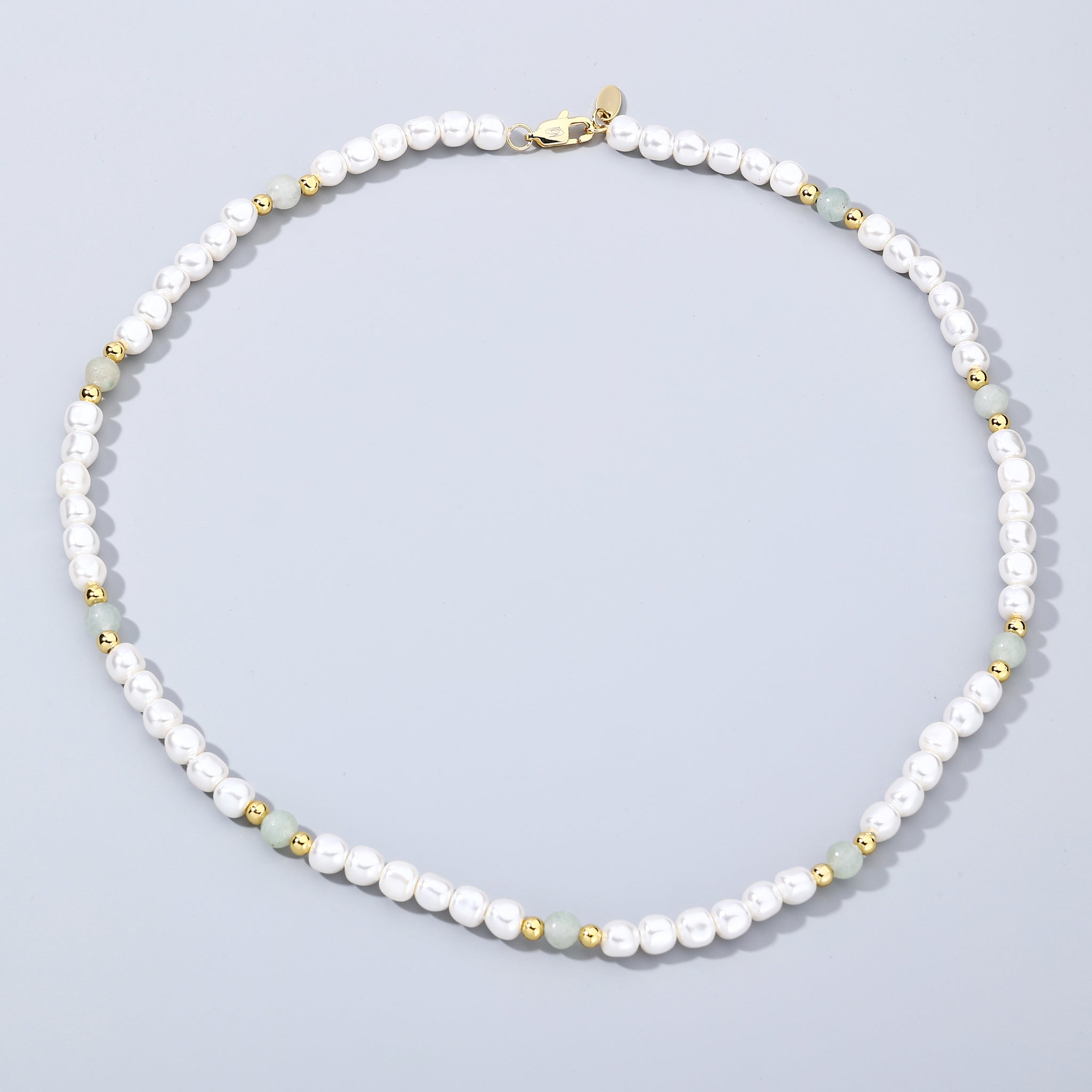 8mm Mother of Pearl Round Pearl Chain