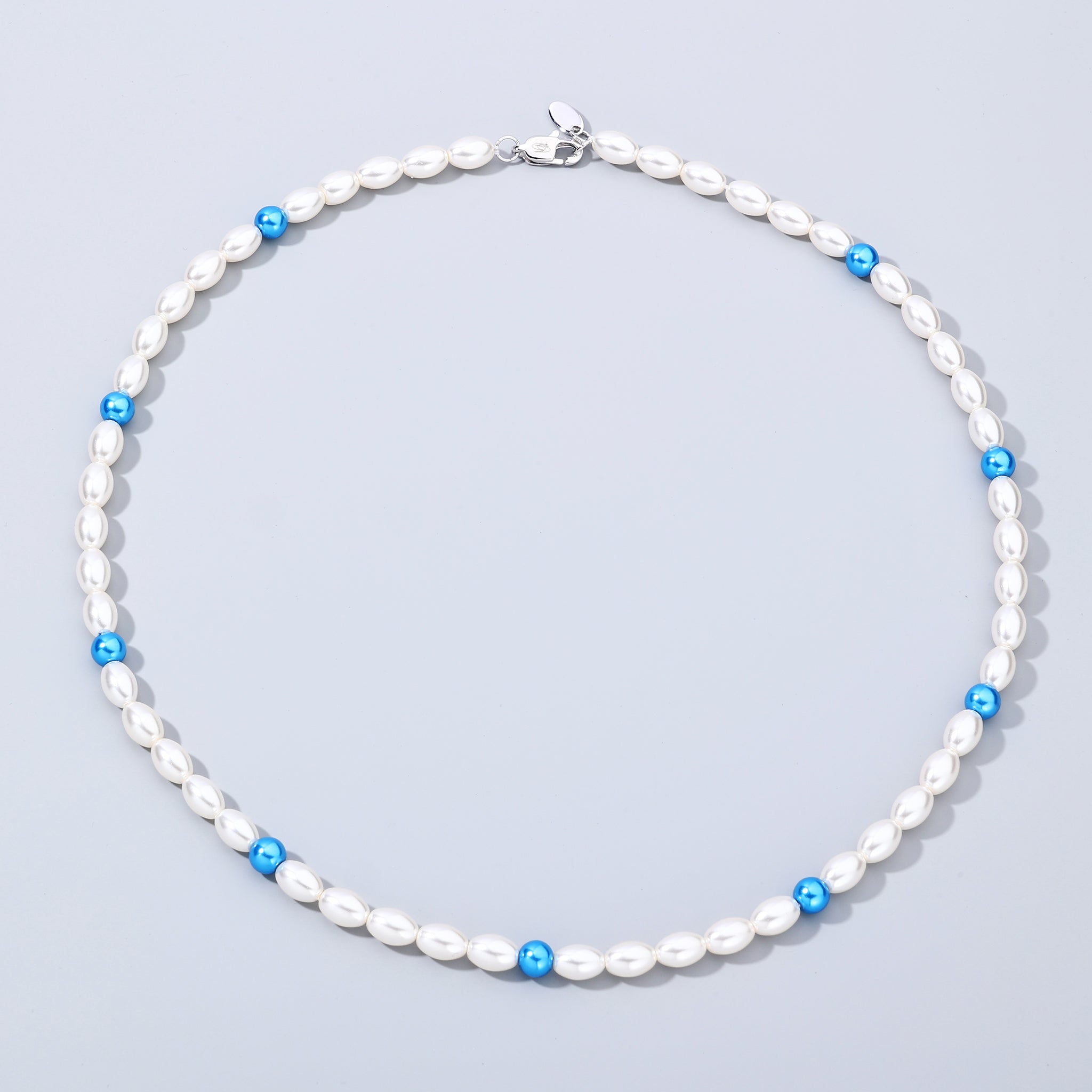 6mm Flat Sky Pearl Chain