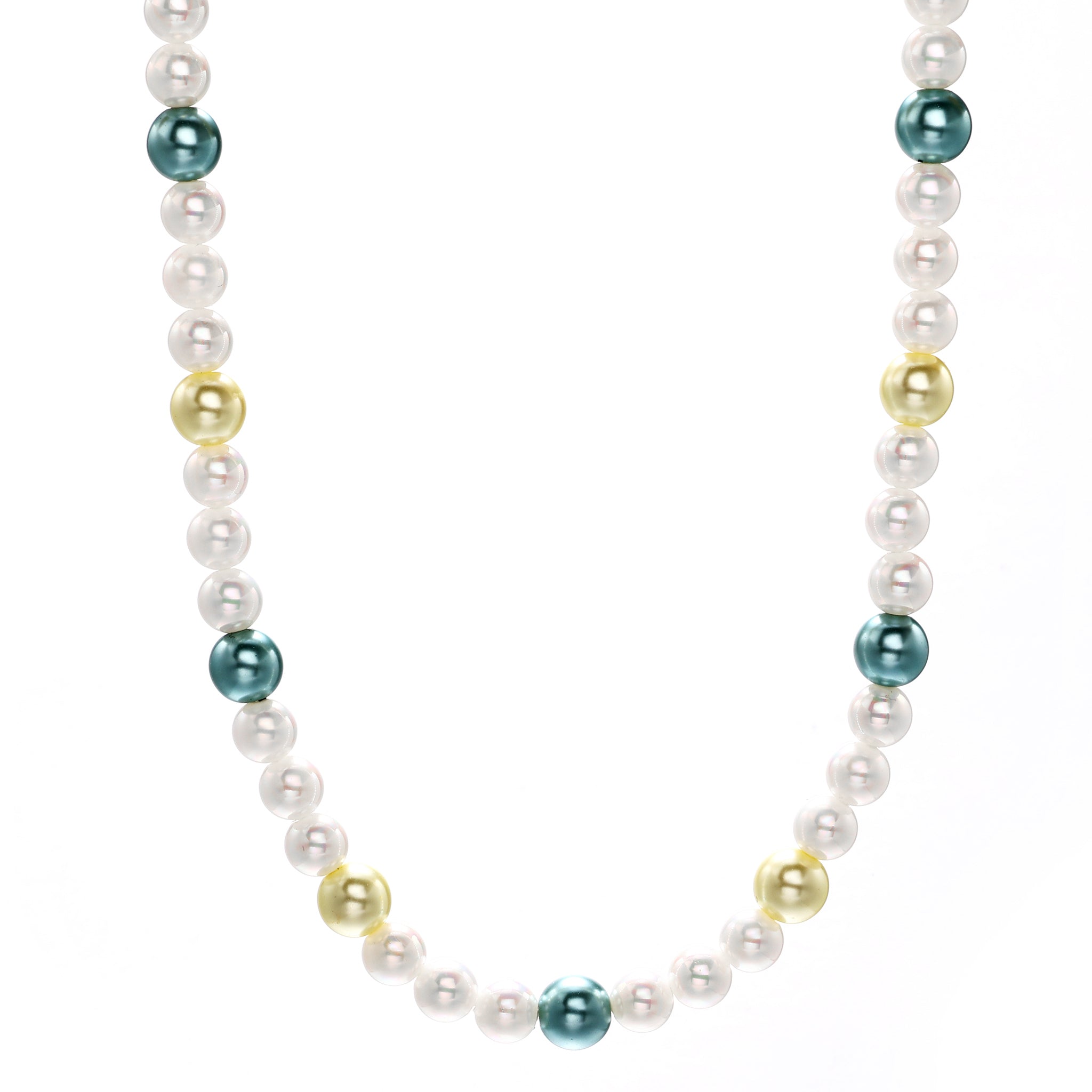 7mm Tri-Color Round Pearl Chain