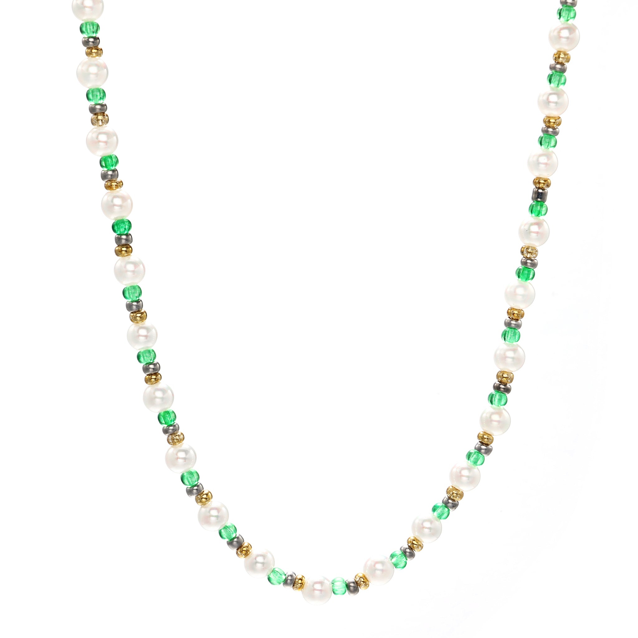 5mm Green Beads Pearl Chain