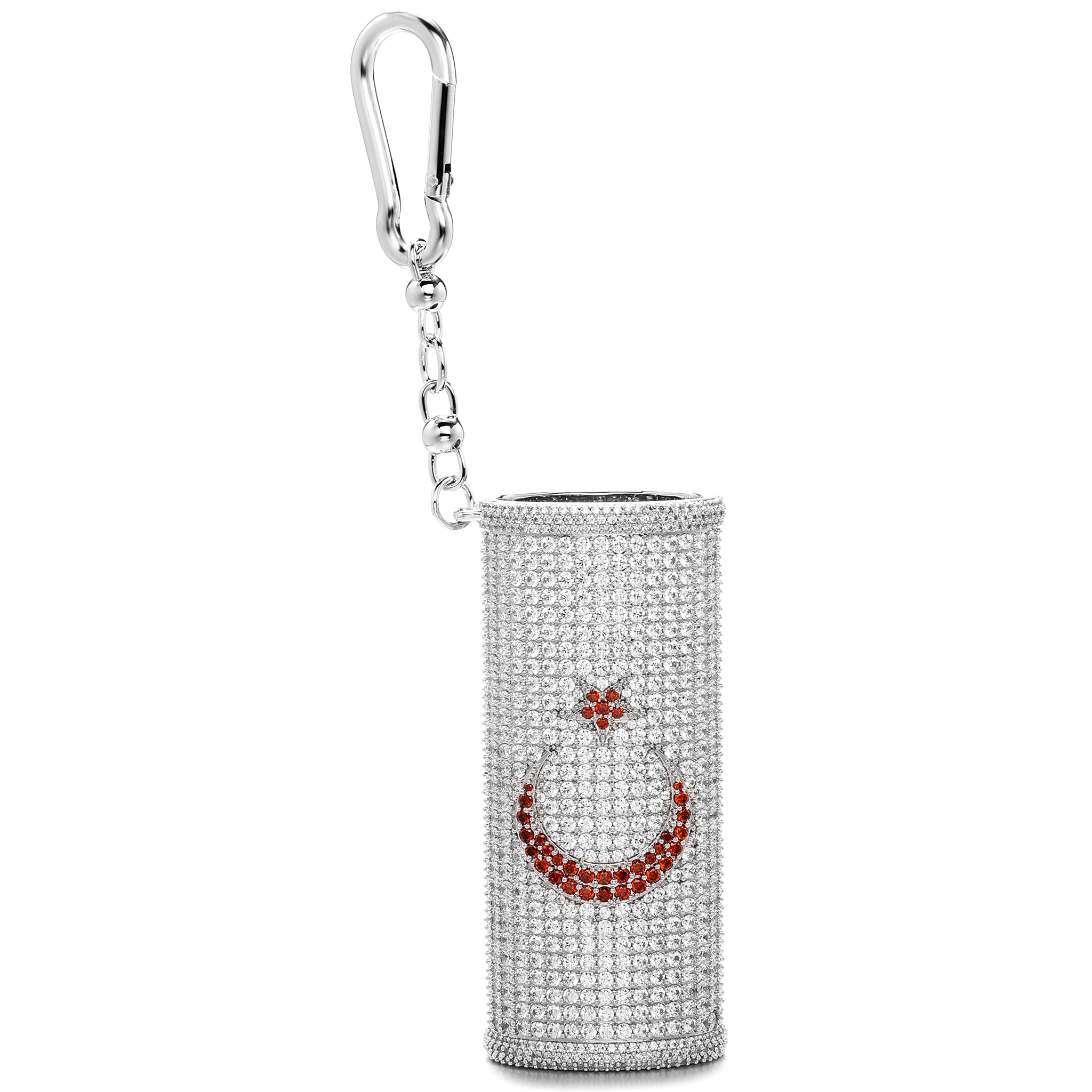 Iced Out Turkish Flag Lighter Case J6