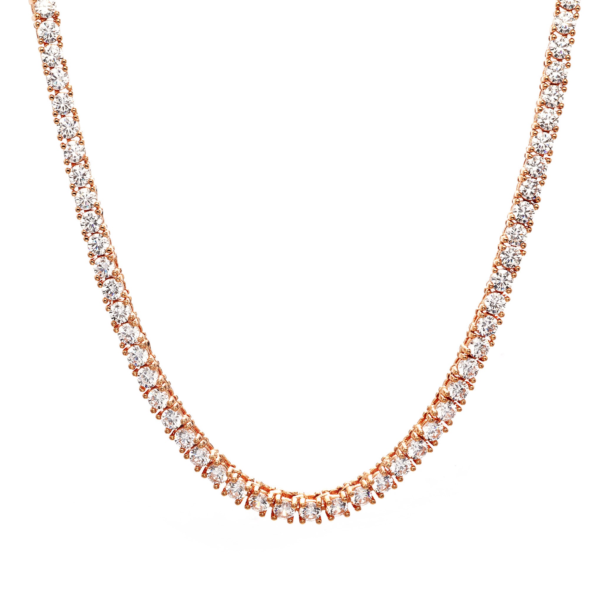 3mm Rose Gold Plated Tennis Chain W