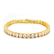5mm 14K Gold Plated Tennis Bracelet