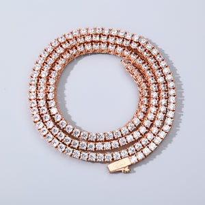 3mm Rose Gold Tennis Chain