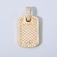 14K Gold Plated Baguette Tag