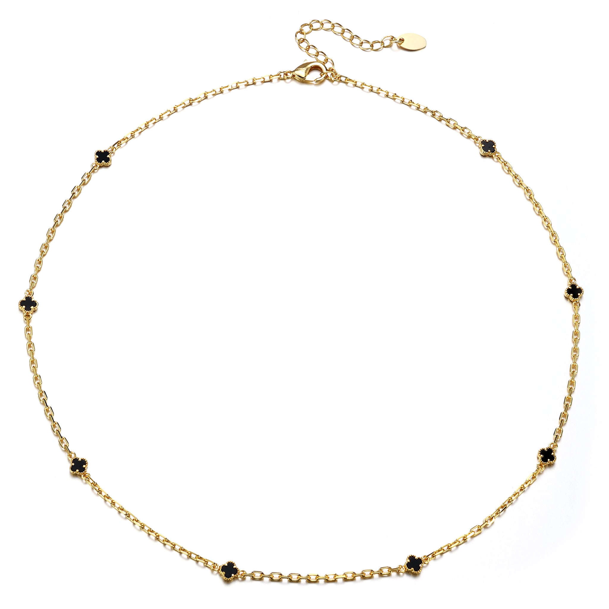 5mm 14K Gold Plated Motif Necklace