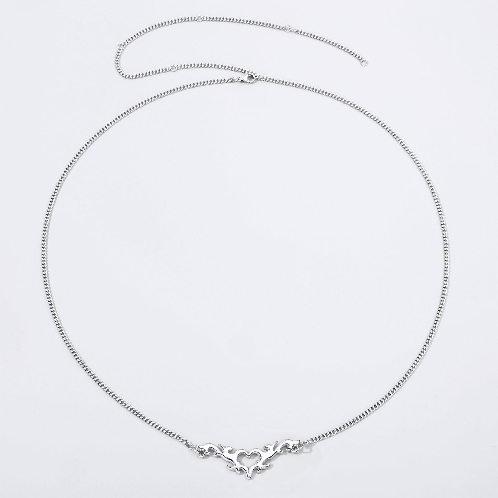 Tribal Flame Heart Belt Chain