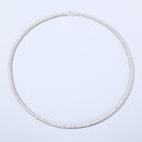 3mm White Gold Plated Tennis Chain