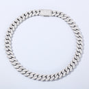 15mm White Gold Plated Cuban Chain