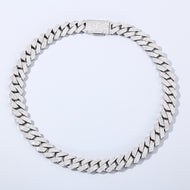 15mm White Gold Plated Cuban Chain