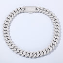20mm White Gold Plated Cuban Chain