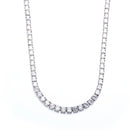 5mm White Gold Plated Tennis Chain W