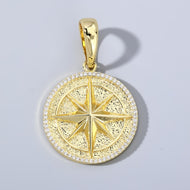 14K Gold Plated Compass