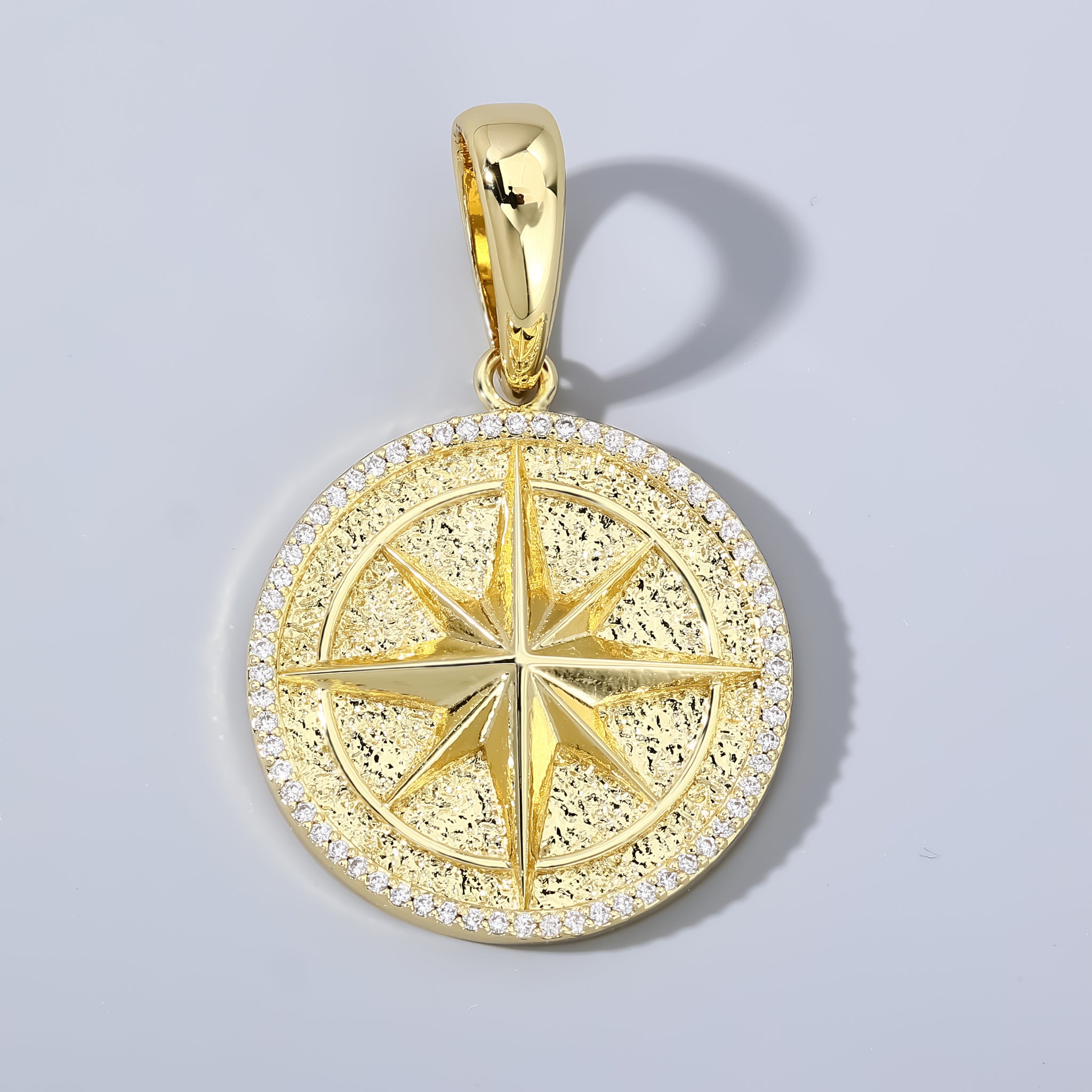 14K Gold Plated Compass