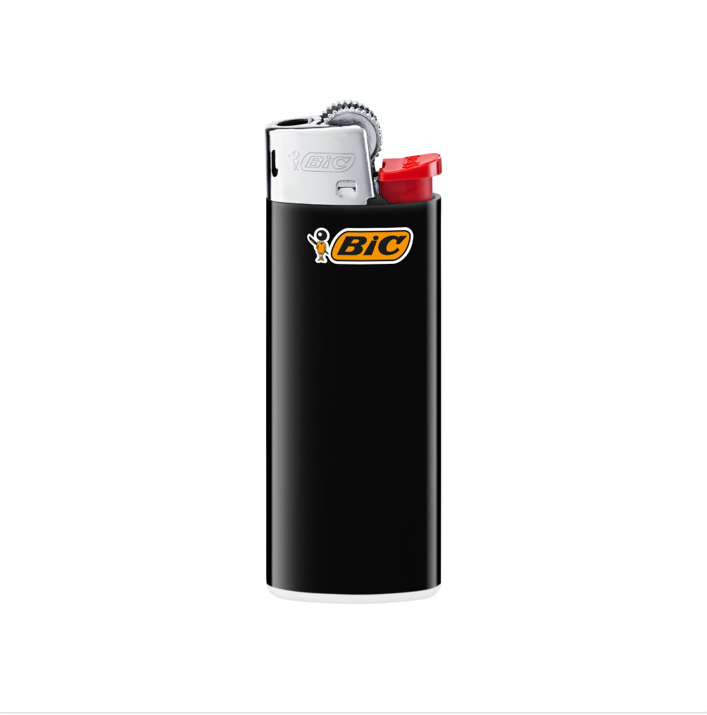 Iced Out Baguette Lighter Case Black - Red