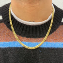 14K Gold Plated 925 Silver 8mm Figaro v2 Chain
