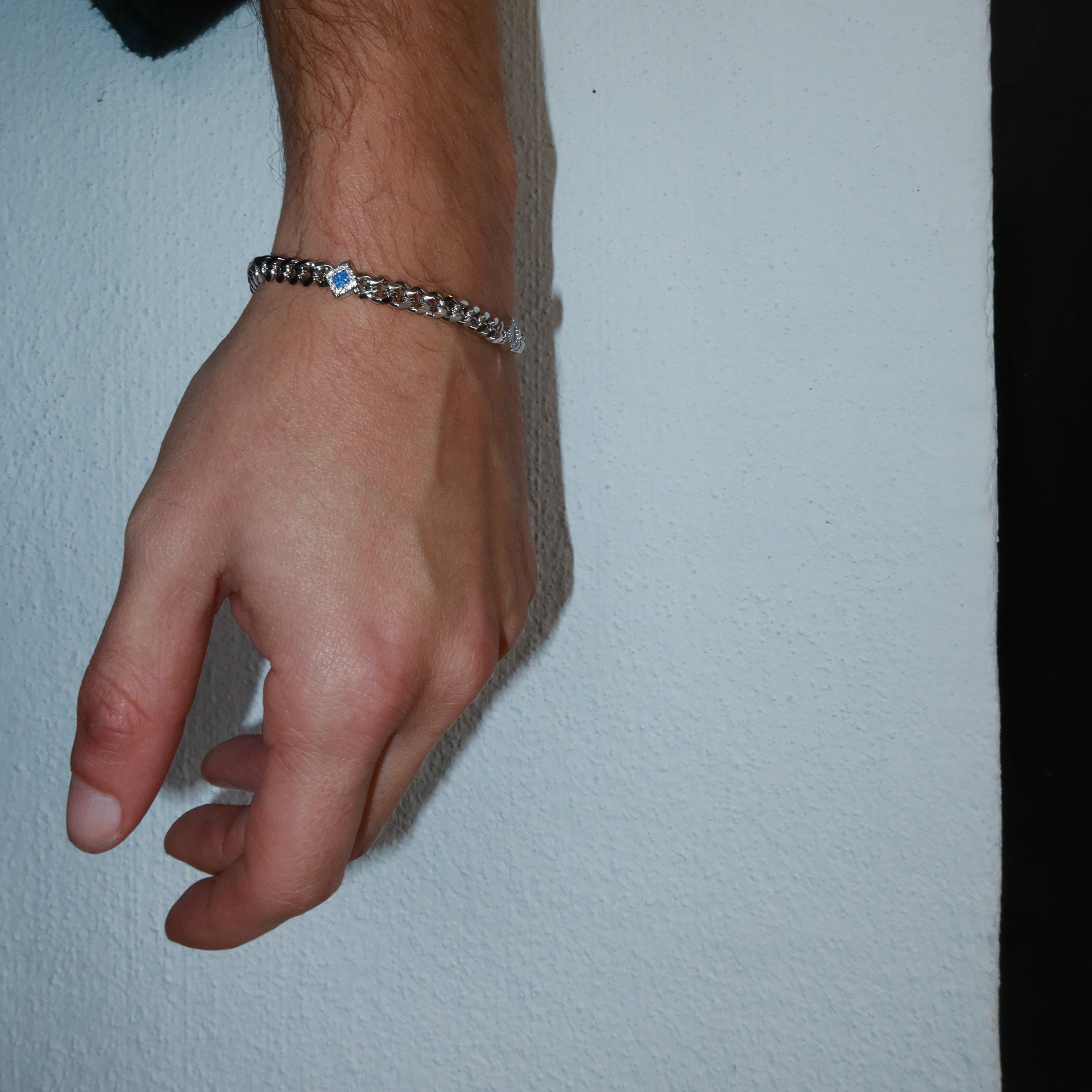 6mm Iced Square Color Cuban Bracelet