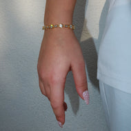 Mini Stone Shape Tennis Bracelet W