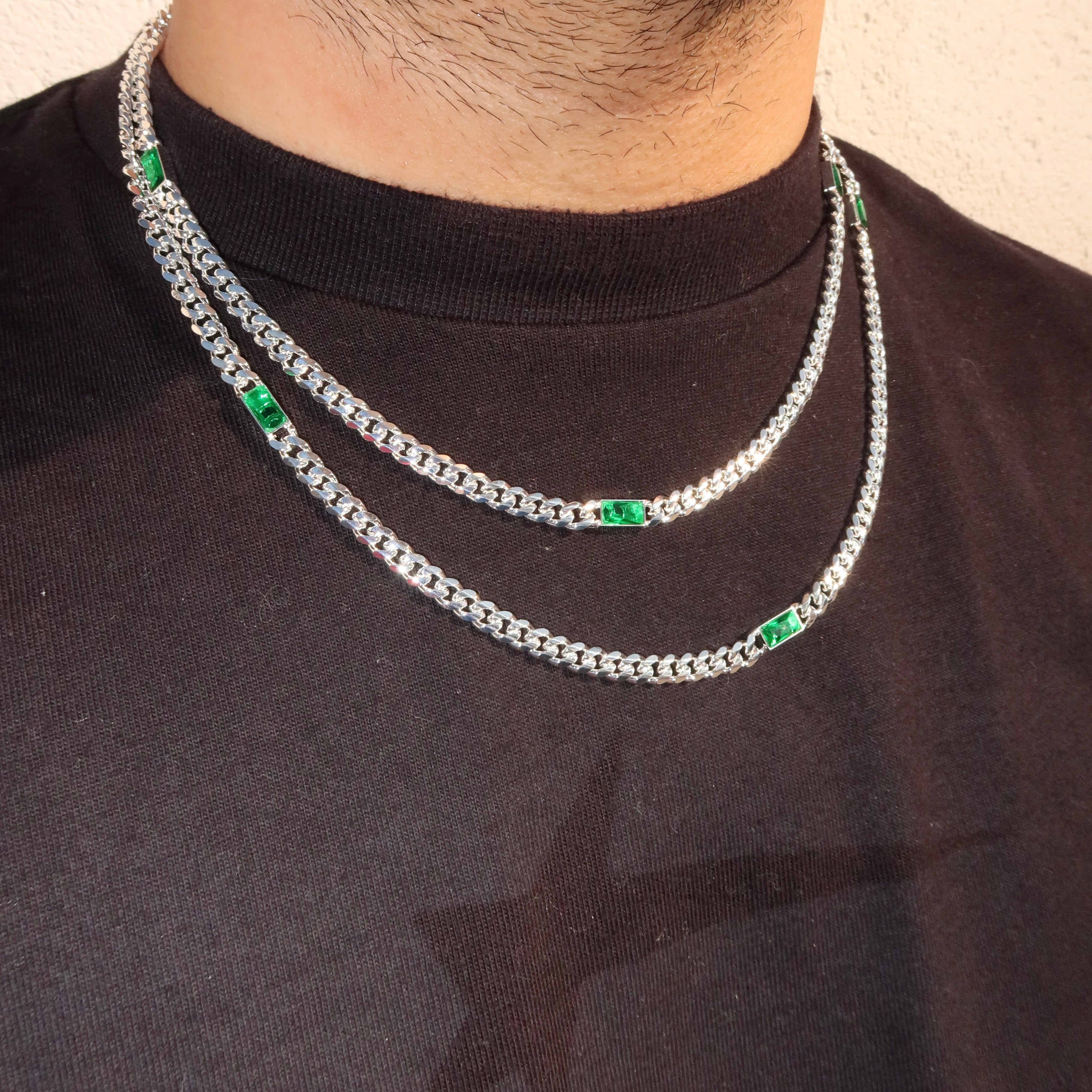 5.5mm Stainless Steel Emerald Cuban Chain