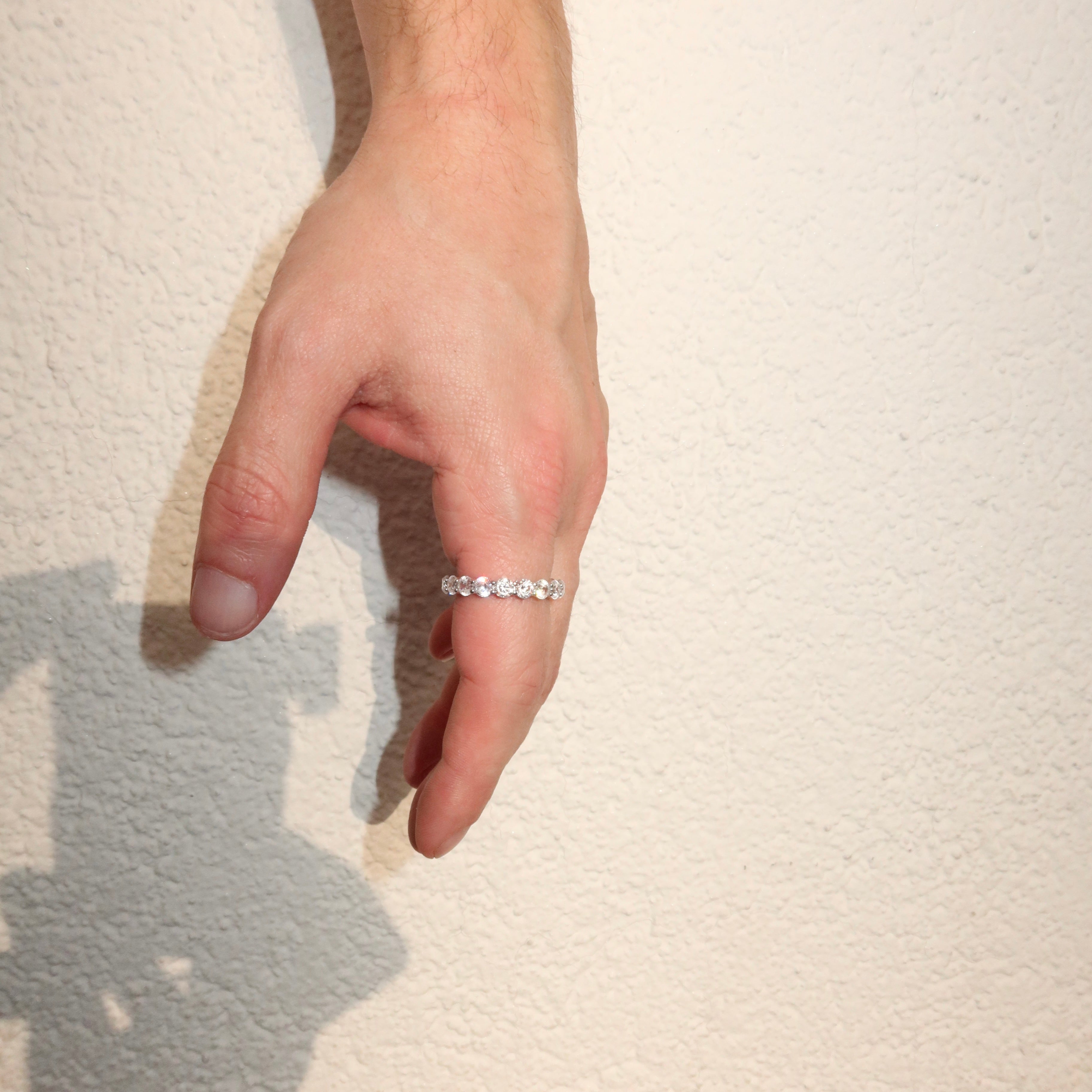 925 Sterling Silver 2.5mm Tennis Ring