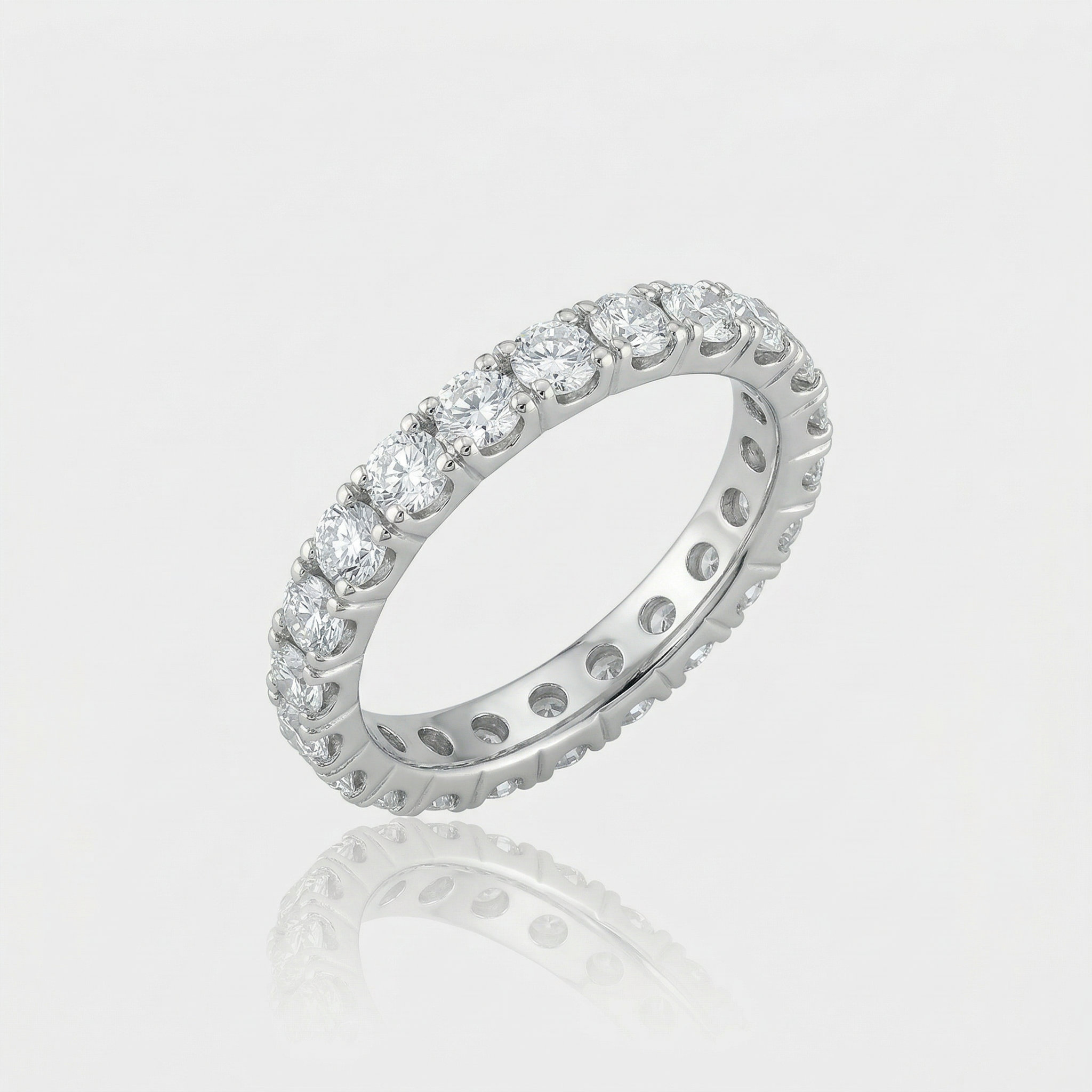 925 Silver 4mm Tennis Ring