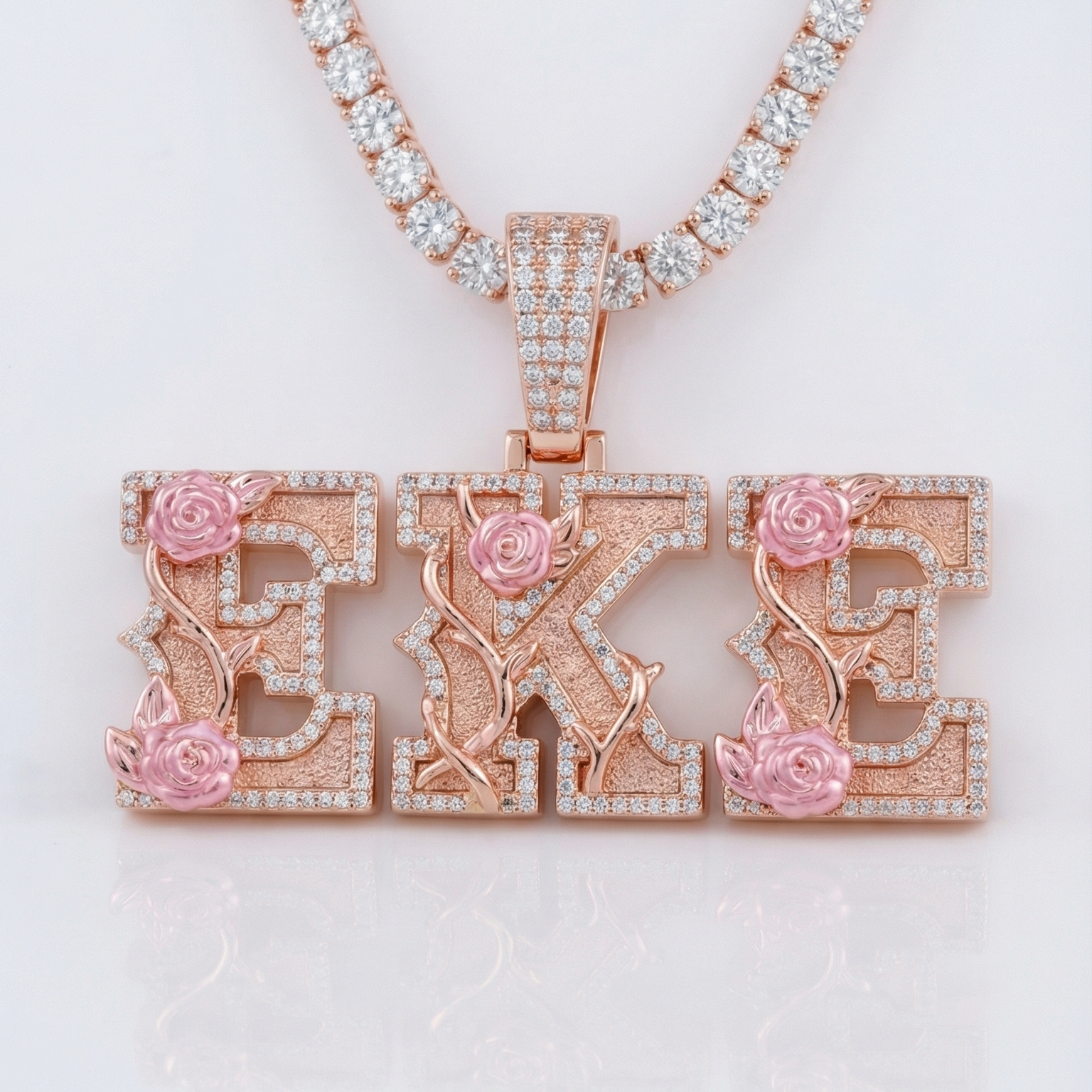 Icy Rose Custom Pendant