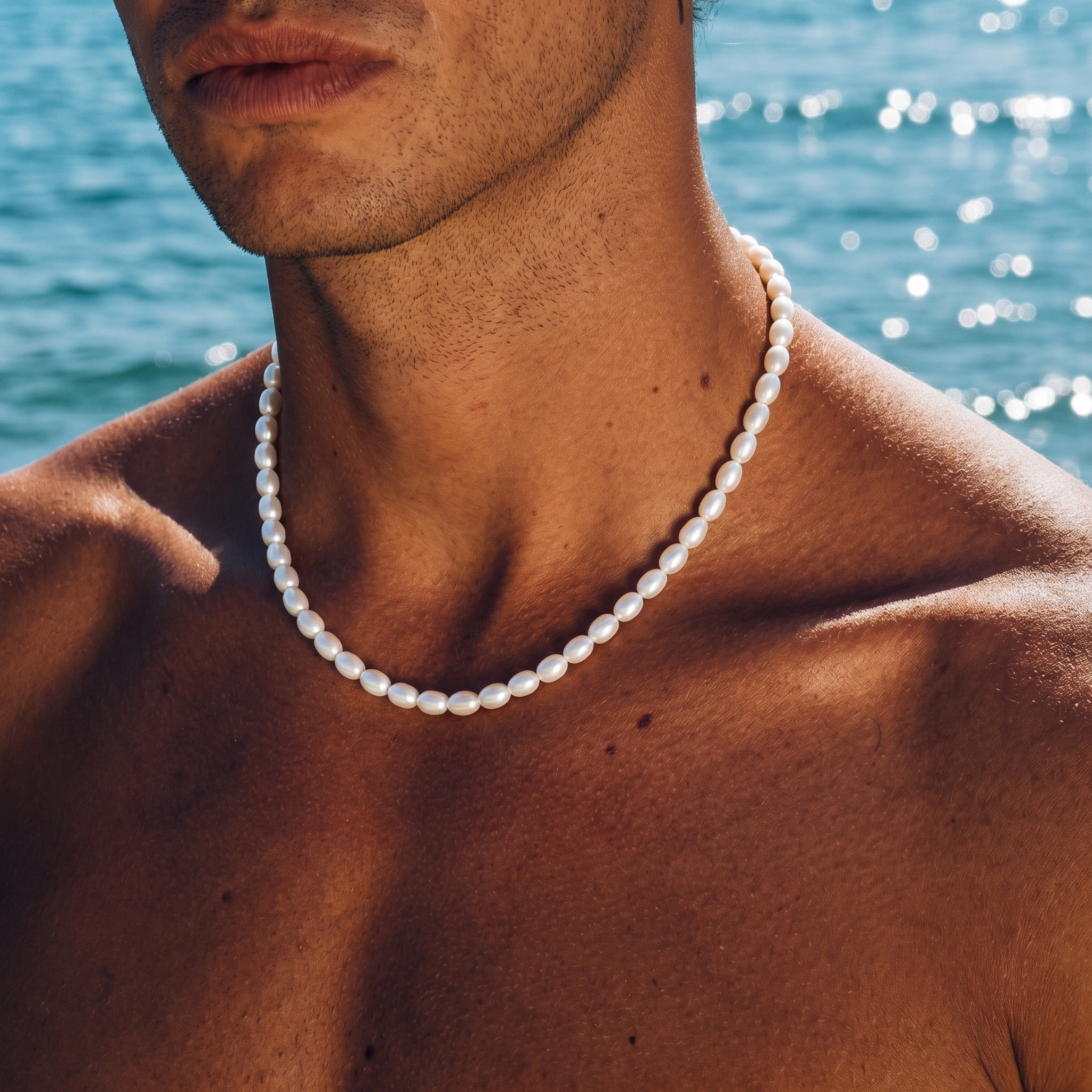 6mm Flat Pearl Chain
