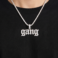 Iced Out Trap Letter Custom Pendant