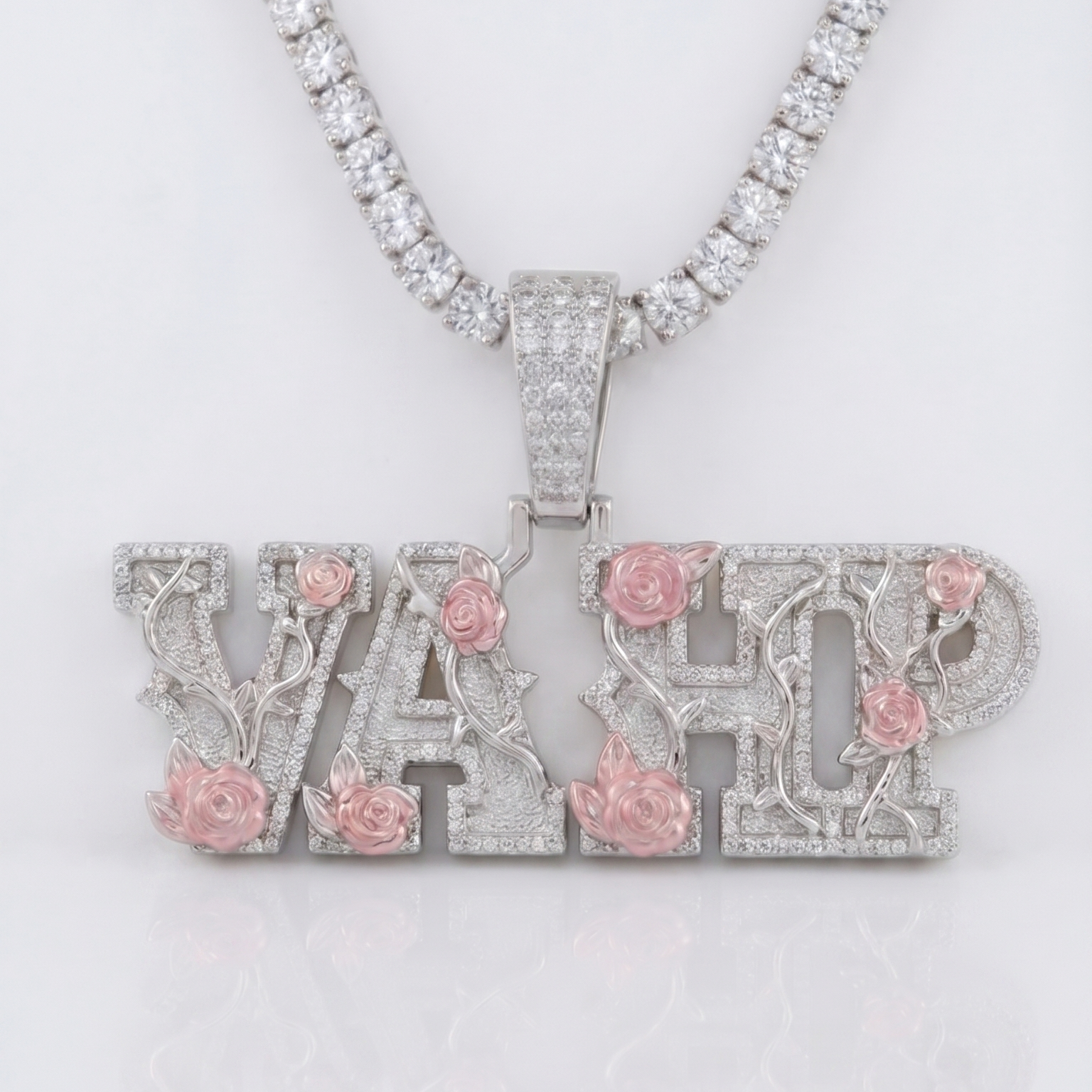 Icy Rose Custom Pendant